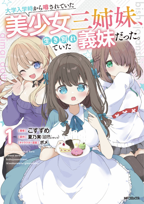 Daigaku Nyuugakuji Kara Uwasa Sareteita Bishoujo San Shimai Ikiwakareteita Gimai Datta Cover Image